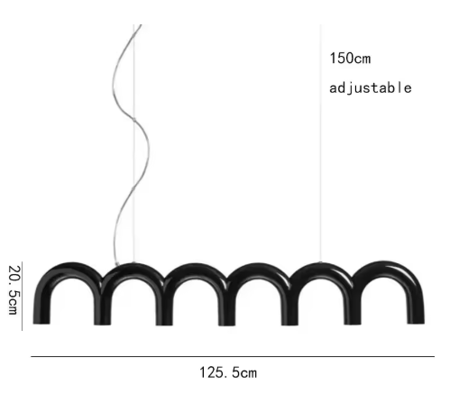 Oblure Arch Chandelier