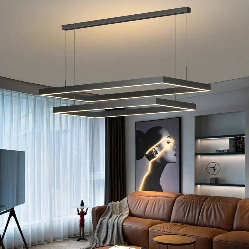 Nordic Square Led Chandelier