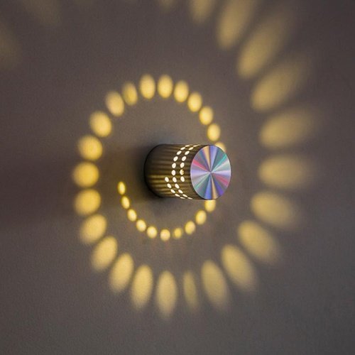 Appliques murales à effet spirale
