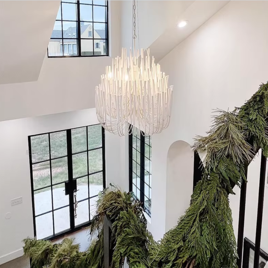 wooden chandelier